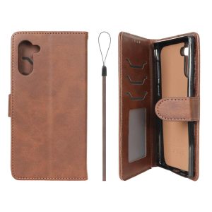 کیف موبایل مگنتی درجه یک داخل خز MNC Plus مدل Samsung Galaxy Note 10 - قهوه ای