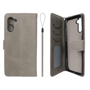 کیف موبایل مگنتی درجه یک داخل خز MNC Plus مدل Samsung Galaxy Note 10 - خاکستری