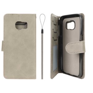 کیف موبایل مگنتی درجه یک داخل خز MNC Plus مدل Samsung Galaxy S7 - خاکستری