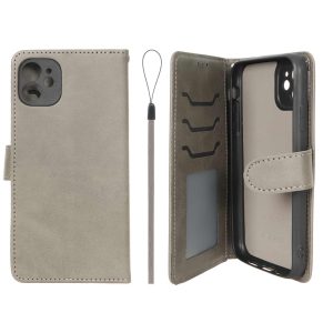 کیف موبایل مگنتی درجه یک داخل خز MNC Plus مدل Apple iPhone 11 - خاکستری