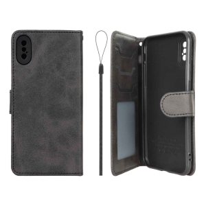 کیف موبایل مگنتی درجه یک داخل خز MNC Plus مدل Apple iPhone X / iPhone XS - مشکی