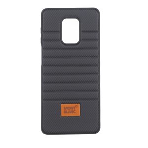 قاب Mont Blanc پافری طرح هاشور Xiaomi Redmi Note 9S / Redmi Note 9 Pro / Redmi Note 9 Pro Max - مشکی