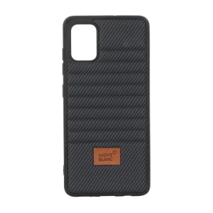 قاب Mont Blanc پافری طرح هاشور Samsung Galaxy A51 / M40s - مشکی