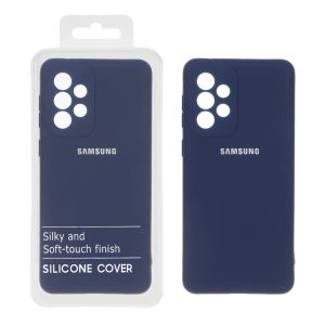 قاب نیو سیلیکون محافظ لنزدار RFF مدل Samsung Galaxy A33 - سرمه ای (پک دار)