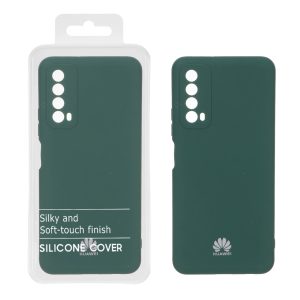 قاب نیو سیلیکون محافظ لنزدار RFF مدل Huawei Y7a - سبز (پک دار)
