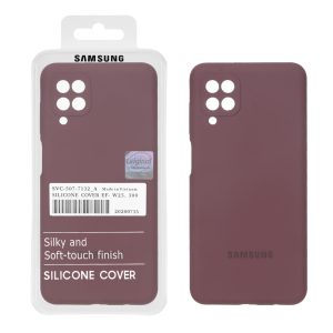 قاب سیلیکونی پاک کنی اورجینال Master Quality مدل Samsung Galaxy A12 / M12 / F12 - قهوه ای (پک دار)