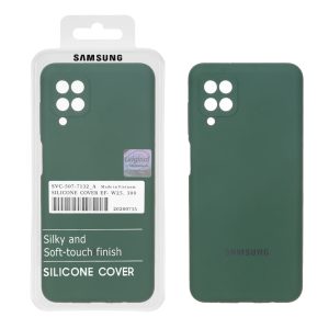 قاب سیلیکونی پاک کنی اورجینال Master Quality مدل Samsung Galaxy A12 / M12 / F12 - سبز ارتشی (پک دار)