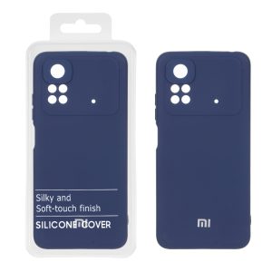 قاب نیو سیلیکون محافظ لنزدار RFF مدل Xiaomi Poco M4 Pro 4G - سرمه ای (پک دار)