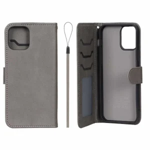 کیف موبایل مگنتی درجه یک داخل خز MNC Plus مدل Apple iPhone 12 Pro / iPhone 12 - خاکستری