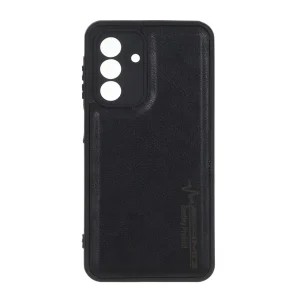 قاب طرح چرم AMG محافظ لنزدار Samsung Galaxy A17 / A26 - مشکی