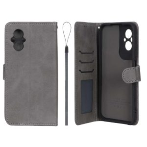 کیف موبایل مگنتی درجه یک داخل خز MNC Plus مدل Xiaomi Poco M5 - خاکستری