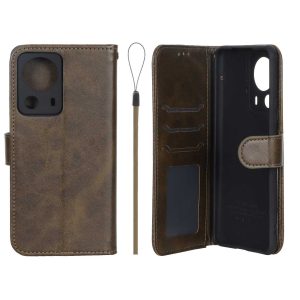 کیف موبایل مگنتی درجه یک داخل خز MNC Plus مدل Xiaomi Mi 13 Lite - سبز زیتونی