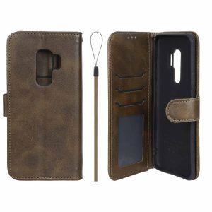 کیف موبایل مگنتی درجه یک داخل خز MNC Plus مدل Samsung Galaxy S9 Plus - سبز زیتونی