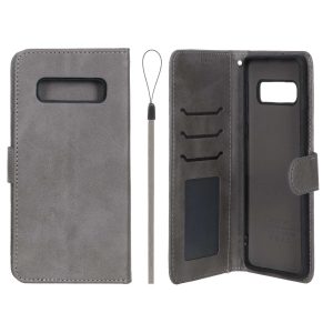 کیف موبایل مگنتی درجه یک داخل خز MNC Plus مدل Samsung Galaxy S10 - خاکستری