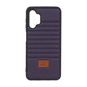 قاب Mont Blanc پافری طرح هاشور Samsung Galaxy A13 4G / A13 5G / A04s / M13 4G / M23 / F13 - بنفش
