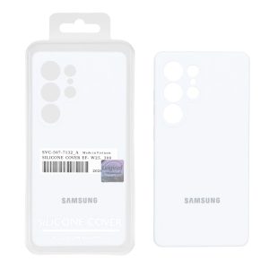 قاب سیلیکونی پاک کنی اورجینال Master Quality مدل Samsung Galaxy S25 Ultra - سفید (پک دار)