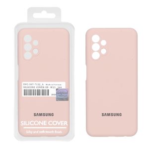 قاب سیلیکونی پاک کنی اورجینال Master Quality مدل Samsung Galaxy A13 4G - کرم نارنجی (پک دار)