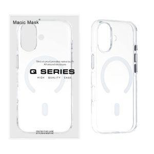 قاب اورجینال Magic Mask پشت سخت شفاف MagSafe مدل Apple iPhone 17 (پک دار)