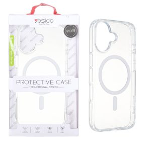 قاب اورجینال Yesido PC03 شفاف MagSafe مدل Apple iPhone 17 (پک دار)