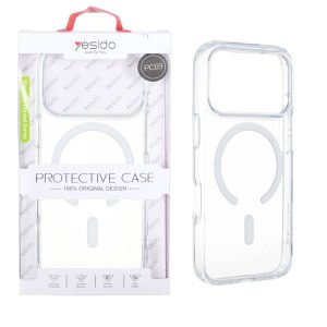 قاب اورجینال Yesido PC03 شفاف MagSafe مدل Apple iPhone 17 Pro / iPhone 18 Pro (پک دار)