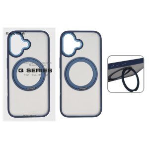 قاب اورجینال Magic Mask استند چرخشی Magsafe مدل Apple iPhone 17 - سرمه ای (پک دار)
