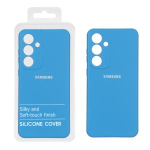 قاب نیو سیلیکون محافظ لنزدار RFF مدل Samsung Galaxy S24 FE - آبی (پک دار)