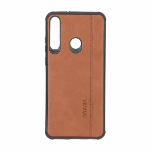 قاب طرح چرم RYOURK مدل Huawei Y6P - عسلی