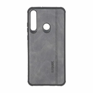 قاب طرح چرم RYOURK مدل Huawei Y6P - خاکستری