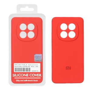 قاب سیلیکونی پاک کنی اورجینال Master Quality مدل Xiaomi Redmi Note 15 / Poco M8 5G - قرمز (پک دار)