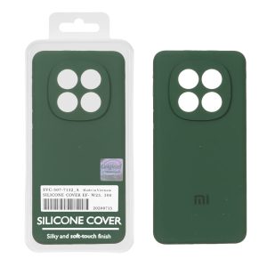 قاب سیلیکونی پاک کنی اورجینال Master Quality مدل Xiaomi Redmi Note 15 / Poco M8 5G - سبز تیره (پک دار)
