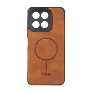 قاب جیر Kajsa طرح مگ سیف MNC مدل Honor X5b / X5b Plus - قهوه ای روشن