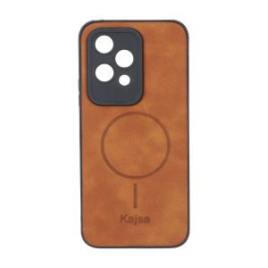 قاب جیر Kajsa طرح مگ سیف MNC مدل Honor 200 Lite - قهوه ای روشن