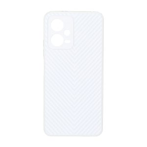 قاب طرح کربن PVD مدل Xiaomi Redmi Note 12 5G / Poco X5 5G - سفید