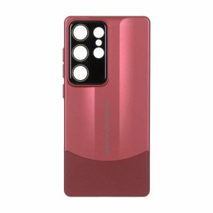 قاب Sports Design محافظ لنز شیشه ای Samsung Galaxy S25 Ultra - زرشکی