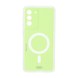 قاب Colorful Magic طرح مگ سیف محافظ لنزدار Samsung Galaxy S21 FE - سبز