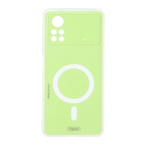 قاب Colorful Magic طرح مگ سیف محافظ لنزدار Xiaomi Poco X4 Pro - سبز