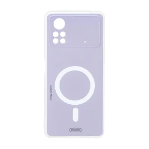 قاب Colorful Magic طرح مگ سیف محافظ لنزدار Xiaomi Poco X4 Pro - بنفش