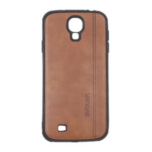قاب طرح چرم RYOURK مدل Samsung Galaxy S4 - قهوه ای