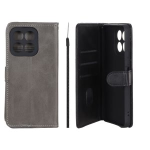 کیف موبایل مگنتی Crystal داخل مخمل Honor X6b - طوسی