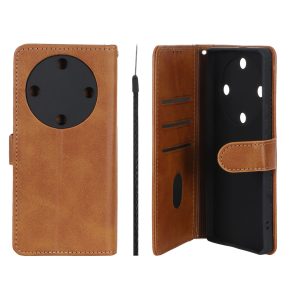 کیف موبایل مگنتی Crystal داخل مخمل Honor X9a - عسلی