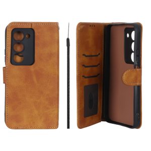 کیف موبایل مگنتی Crystal داخل مخمل سایز 171 نسخه گلوبال Xiaomi Redmi 15 4G - عسلی