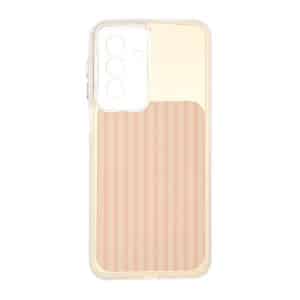 قاب مستطیلی Stripe لنز شفاف Samsung Galaxy A17 / A26 - گلبهی