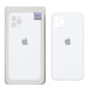 قاب سیلیکونی پاک کنی اورجینال Master Quality مدل Apple iPhone 11 Pro Max - سفید (پک دار)