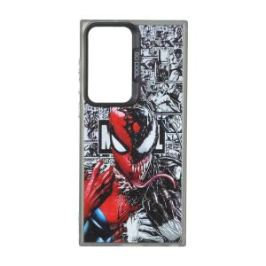 قاب SO COOL بلک لنز دکمه کروم طرح دار Samsung Galaxy S23 Ultra - طرح 459