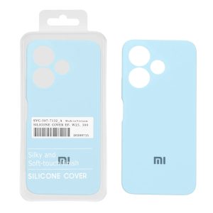قاب سیلیکونی پاک کنی اورجینال Master Quality مدل Xiaomi Redmi 13X / Redmi 13 4G / Poco M6 4G - آبی آسمانی (پک دار)