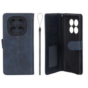 کیف موبایل مگنتی درجه یک داخل خز MNC Plus مدل Xiaomi Redmi Note 14 Pro 4G - سرمه ای