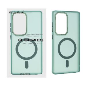 قاب Focus Pixels لنز آلومینیومی مات Magsafe مدل Samsung Galaxy S25 Ultra - سبز (پک دار)