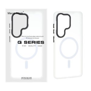 قاب اورجینال Magic Mask مات Magsafe بلک لنز Samsung Galaxy S26 Ultra - سفید (پک دار)