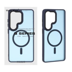 قاب اورجینال Magic Mask مات Magsafe بلک لنز Samsung Galaxy S26 Ultra - سرمه ای (پک دار)