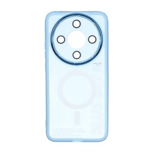 قاب Diamond Space طرح مگ سیف لنز گلس دار Honor X9d - آبی روشن - MPS